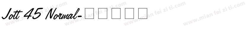 Jott 45 Normal字体转换